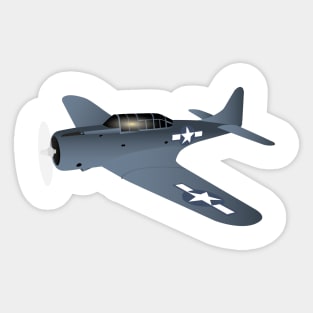WW2 Douglas SBD-6 Dauntless Airplane Sticker